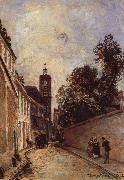 Johan Barthold Jongkind Rue de L-Abbe-de l-Epee and Church oil on canvas